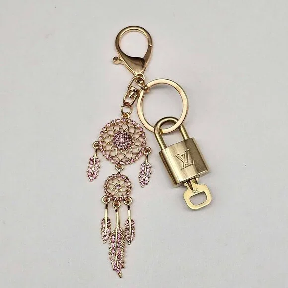 Authentic Louis Vuitton Lock & Key with unbranded Bagcharm, Keycharm, Keychain - Picture 2 of 7